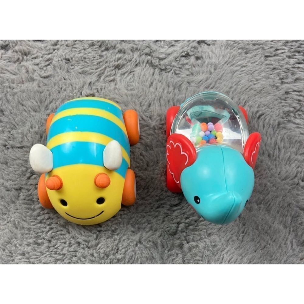 Skip hop and little tikes baby animal cars
